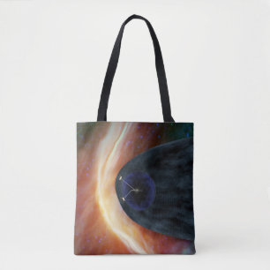 Zwei Raumschiffe der Voyager entdecken den turbule Tasche