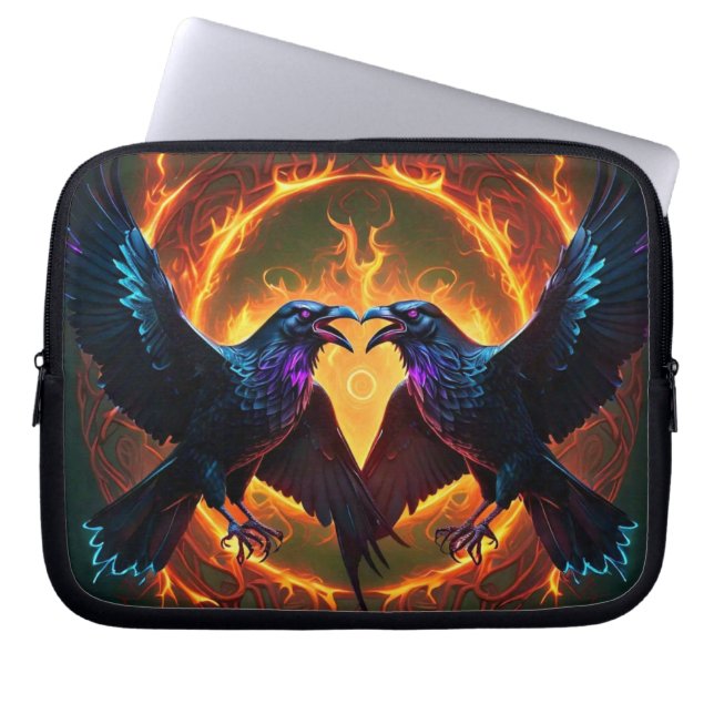 Zwei Ravens Electronics Bag Laptopschutzhülle (Vorderseite)
