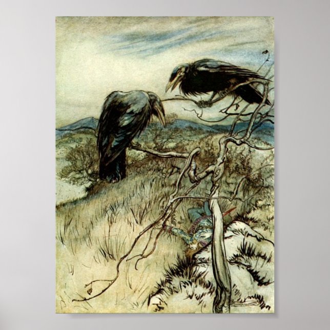 Zwei Ravens Poster (Vorne)