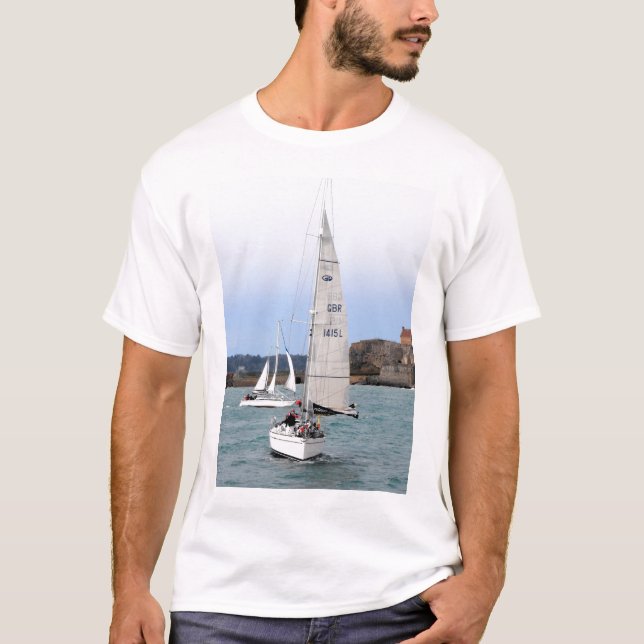 Zwei Rennjachten T-Shirt (Vorderseite)