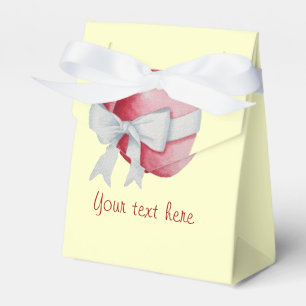 zwei romantische rote Liebe mit weißem Bogen Geschenkschachtel