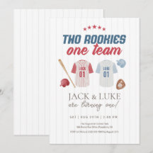 Zwei Rookies ein Team Baseball Twin Brother