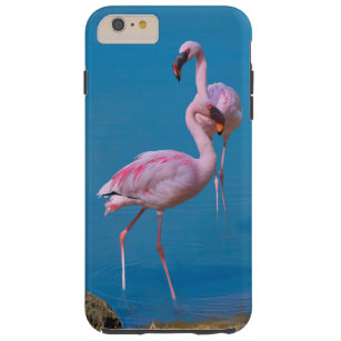 Zwei rosa Flamingos Tough iPhone 6 Plus Hülle