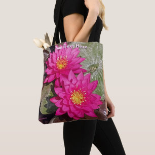 Zwei rosafarbene Lilien Tasche