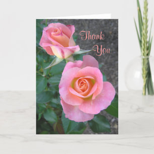 "Zwei Rose" Danke Karte