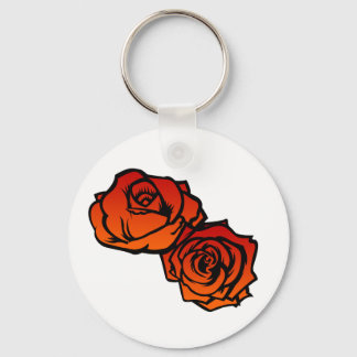Zwei Rose Schlüsselanhänger