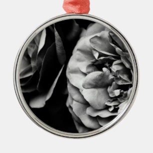 zwei Rose Silbernes Ornament