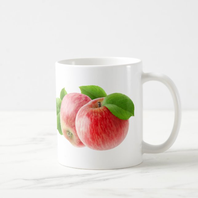 Zwei rote Äpfel Kaffeetasse (Rechts)