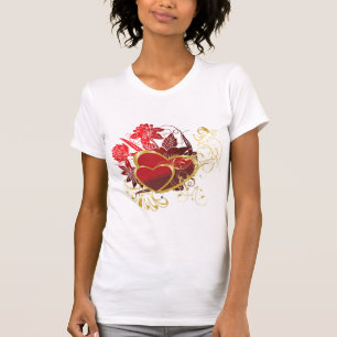 Zwei rote Herzen T-Shirt