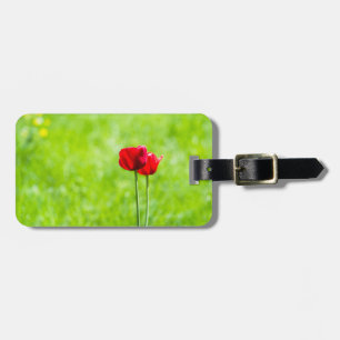 Zwei rote TulpenBlume Gepäckanhänger