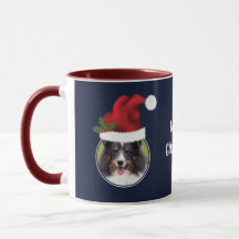 Zwei rote Weihnachtsmannmützen für benutzerdefinie