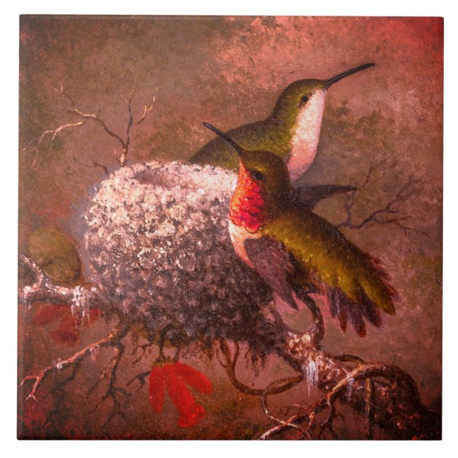 ZWEI RUBY-KRÄFTE DURCH IHREN NEST FLIESE (Vorderseite)