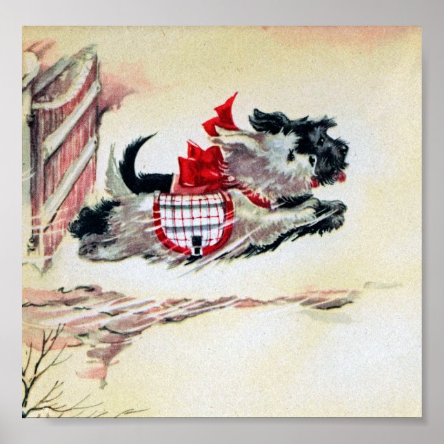 Zwei Running Scotts Poster (Vorne)