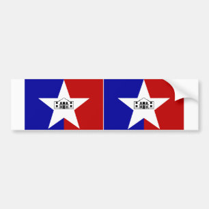 ZWEI San Antonio Flagge Autoaufkleber