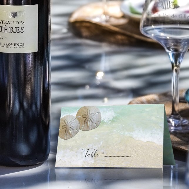 Zwei SandDollars für Stehende Platzkarte Tischnumm (Von Creator hochgeladen)