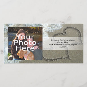 Zwei Sandhörer am Strand, romantischer Ozean Ankündigung