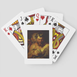Zwei Satyren (Öl auf Tafel) Spielkarten