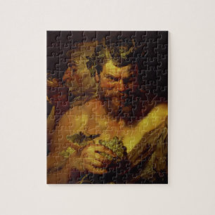 Zwei Satyrs (Öl auf Platte)