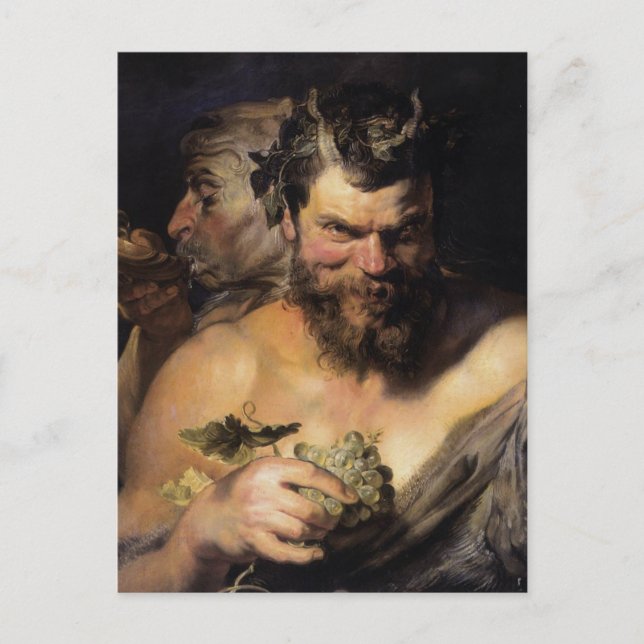 Zwei Satyrs Postkarte (Vorderseite)