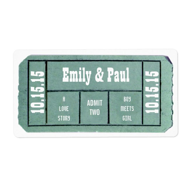 ZWEI Save the Date TICKET zulassen (Vorne)