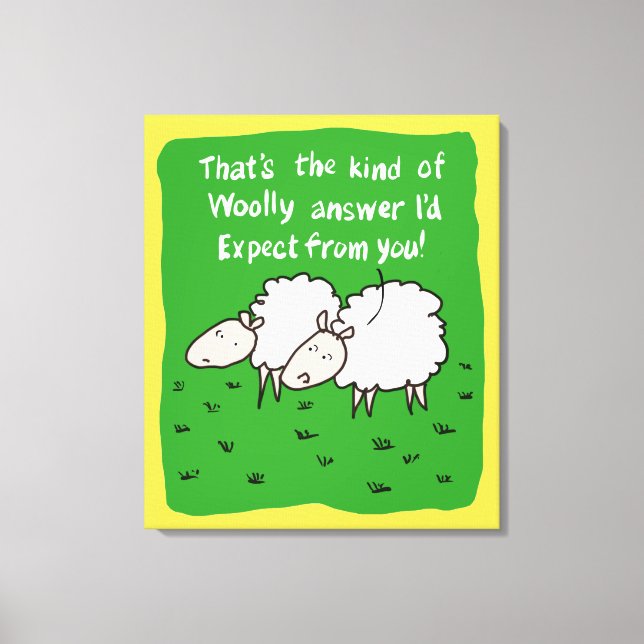 Zwei Schafe im Feld Leinwanddruck (Vorderseite)