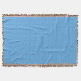 Zwei Schattierungen blauwalisischer Tapestry Muste Decke