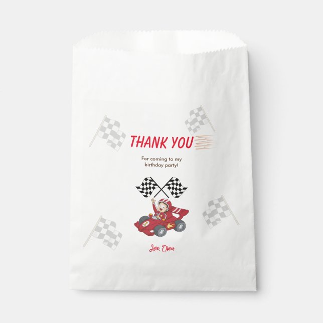 Zwei schnelle 2. Geburtstag wachsen Geschenktütchen (Vorderseite)