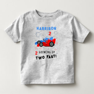 Zwei schnelle 2. Geburtstagskinder wachsen auf Ren Kleinkind T-shirt
