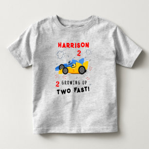 Zwei schnelle 2. Geburtstagskinder wachsen auf Ren Kleinkind T-shirt
