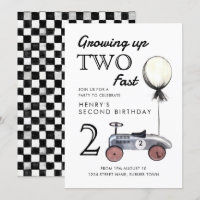 Zwei schnelle Einladung Marine und Rot wachsen