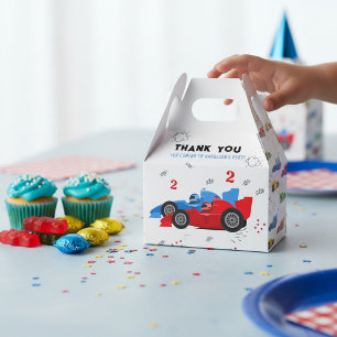Zwei schnelle Kinder zum zweiten Geburtstag Rennwa Geschenkschachtel