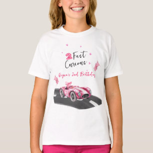 Zwei schnelle neugierige Geburtstag T-Shirt
