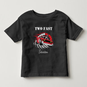 Zwei schnelle Rennwagen, 2. Geburtstag Kleinkind T-shirt
