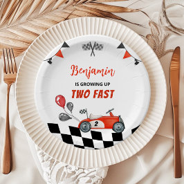 Zwei schnelle, Vintage Geburtstagspulver wachsen Pappteller