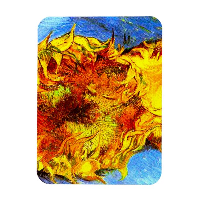 Zwei Schnittblumen Van Gogh Magnet (Vertikal)