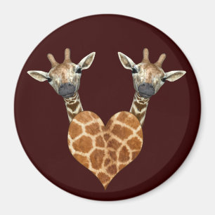Zwei schöne Giraffen Magnet