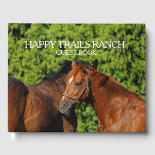 Zwei schöne Kastanienhorse Ranch / Gastfreundschaf Gästebuch