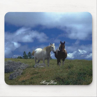 Zwei schöne Pferde Mousepad