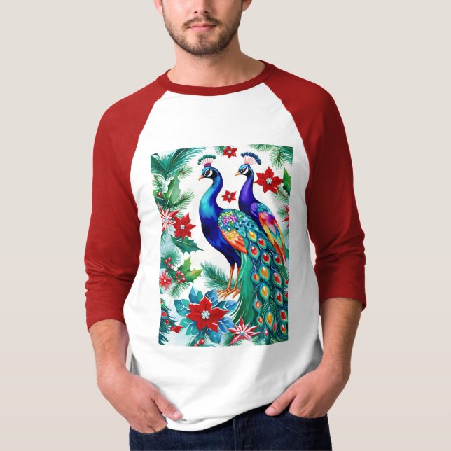 Zwei schöne Weihnachtsfriedhöfe mit Poinsettias T-Shirt (Vorderseite)