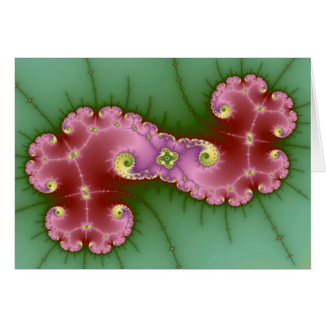 Zwei Schuhe - Fraktal-Karte (Vorderseite (Horizontal))