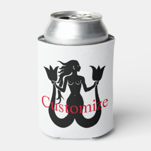 Zwei Schwanz Mermaid Silhouette Thunder_Cove Dosenkühler