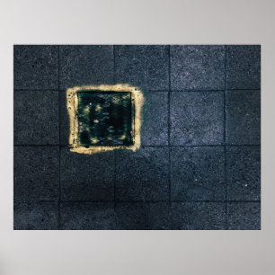 Zwei schwarz-braune Holzplatten Poster