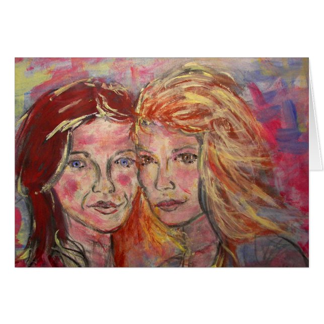 zwei Schwestern (Vorderseite (Horizontal))