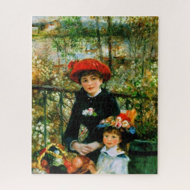 Zwei Schwestern Auf der Terrasse von Renoir (Vertikal)