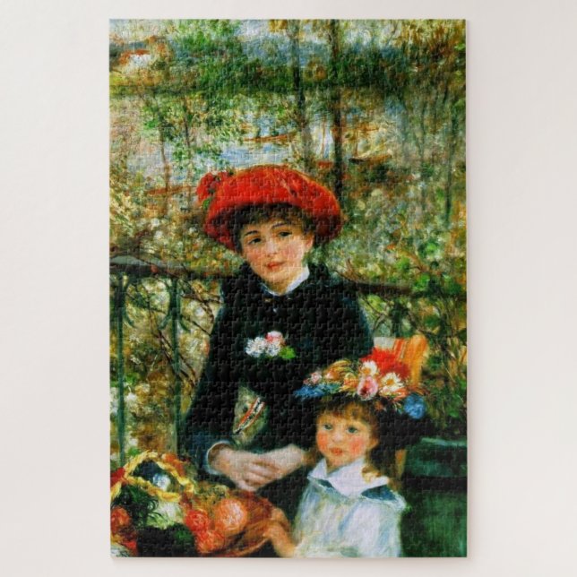 Zwei Schwestern Auf der Terrasse von Renoir (Vertikal)