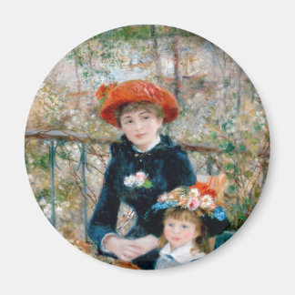 Zwei Schwestern auf der Terrasse von Renoir. Kunst Magnet