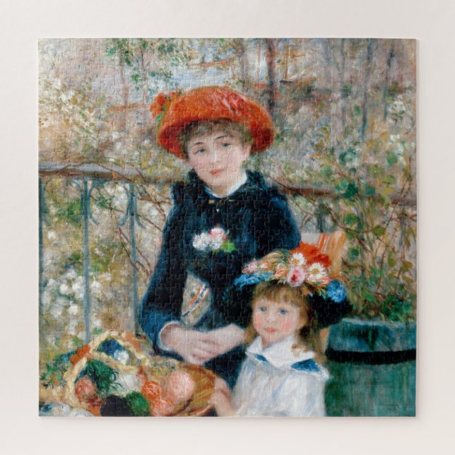 Zwei Schwestern - Renoir-Impressionist Malerei (Vertikal)