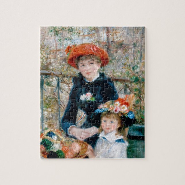 Zwei Schwestern - Renoir-Impressionist Malerei (Vertikal)