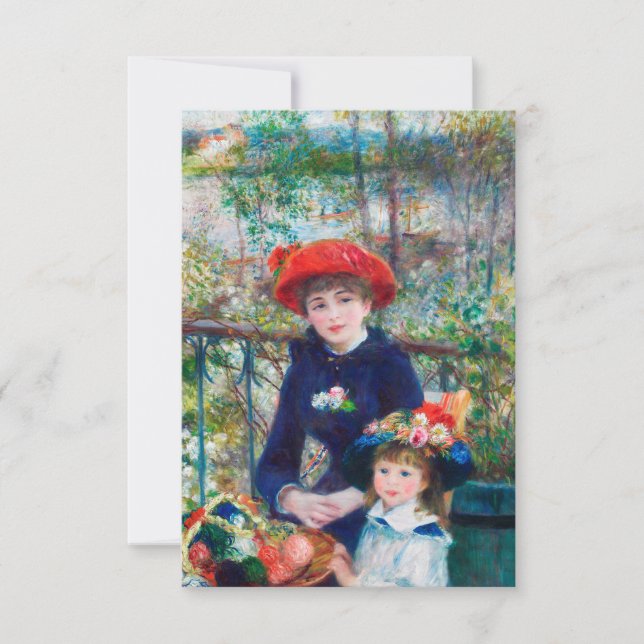 Zwei Schwestern - Renoir Impressionist Malerei 188 (Vorderseite)