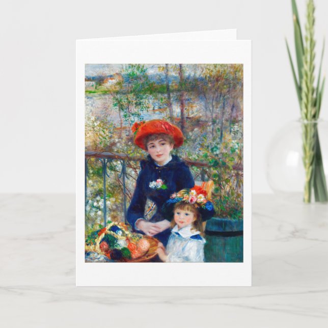 Zwei Schwestern, Renoir Karte (Vorderseite)